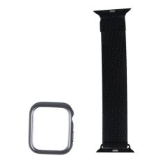 סט מגן שעון ורצועה מתכת תואם לApple Watch