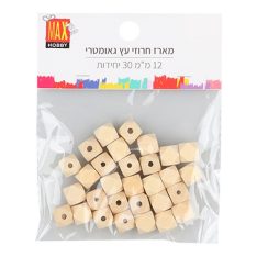 מארז חרוזי עץ גאומטרי