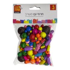 חרוזי עץ מעורב