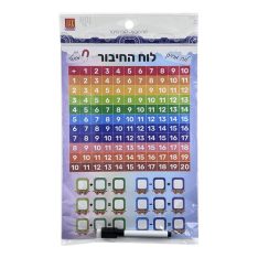 לוח לימודי מגנטי וטוש מחי