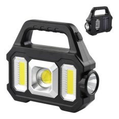 תאורת שטח/פנים ניידת COB טעינת USB + טעינה סולארית