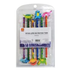 מארז עפרונות עם מחק בצורו