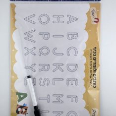 לוח לימודי מגנטי וטוש מחי