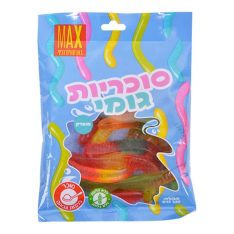 מארז סוכריות גומי בצורת נחשים בטעמי פירות