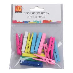 מארז אטבי עץ צבעוני ליציר