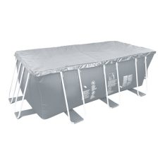 כיסוי לבריכה מלבנית עם קשירת חבלים
