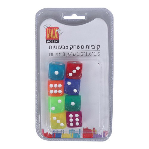 מארז קוביות משחק