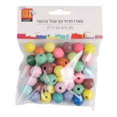 מארז חרוזי עץ עגול