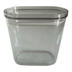קופסה אובלית עם מכסה שקוף