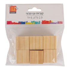 קוביות עץ טבעי