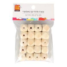 מארז חרוזי עץ גאומטרי