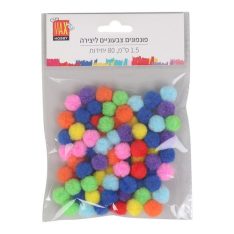 מארז פונפונים ליצירה