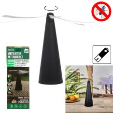 מאוורר שולחני להרחקת יתושים על סוללות