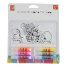 ערכת יצירה צביעה מחזיקי מפתחות