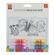 ערכת יצירה צביעה מחזיקי מפתחות