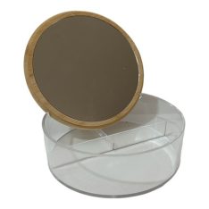 ארגונית עגולה עם מראה