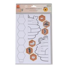 מארז דפים מעוצבים - תהליך התפתחות הדבורה