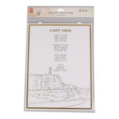 מארז 6 צלחות רימון 11 ס"מ כולל 6 מקלות דבש 8 ס"מ