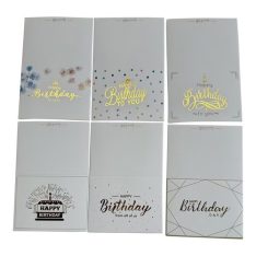 מארז כרטיסי ברכה ומעטפות- HAPPY BIRTHDAY