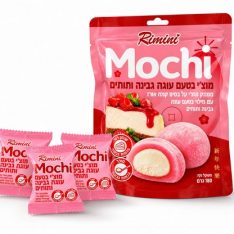 מוצ'י עם מילוי בטעם עוגת גבינה ותותים